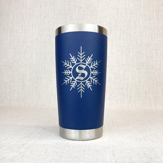 Snowflake Monogram Tumbler